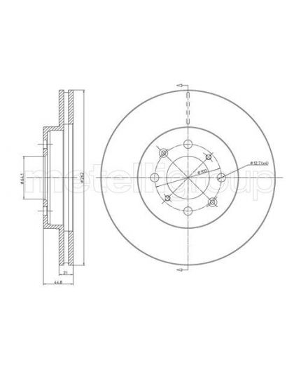 METELLI Тормозной диск