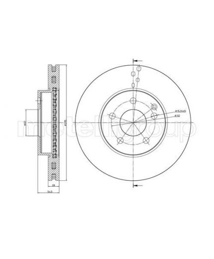 METELLI Тормозной диск
