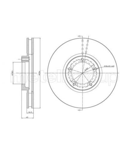 METELLI Тормозной диск