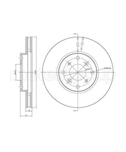METELLI Тормозной диск
