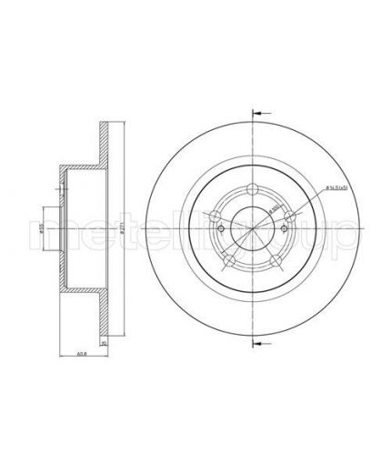 METELLI Тормозной диск