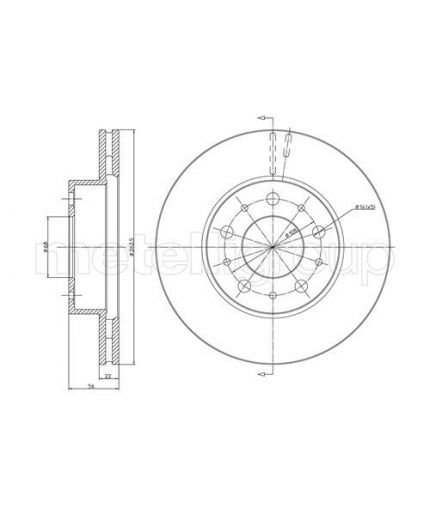 METELLI Тормозной диск