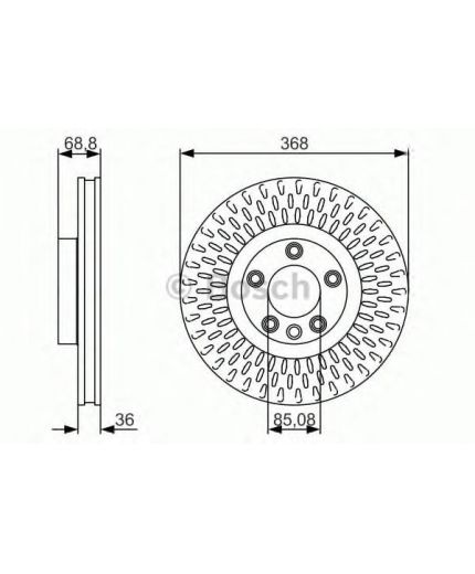 BOSCH Тормозной диск