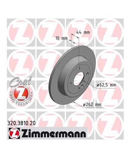 ZIMMERMANN Тормозной диск задний