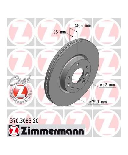 ZIMMERMANN Тормозной диск передний