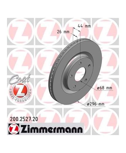 ZIMMERMANN Тормозной диск передний