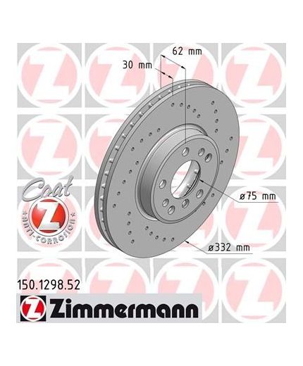 ZIMMERMANN Тормозной диск передний