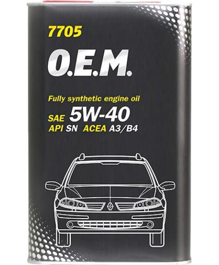 Моторное масло MANNOL 7705 OEM for Renault Nissan 5W-40 SN/CF METAL 1л