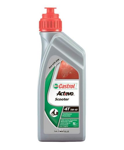 Моторное масло CASTROL Act-Evo Scooter 4T 5W-40 1л