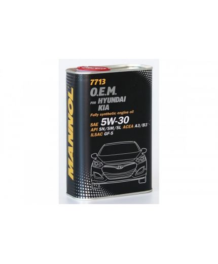 Моторное масло MANNOL 7713 OEM for Korean Cars 5W-30 SN METAL 1л