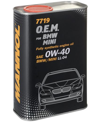 Моторное масло MANNOL 7719 OEM for BMW Mini 0W-40 METAL 1л