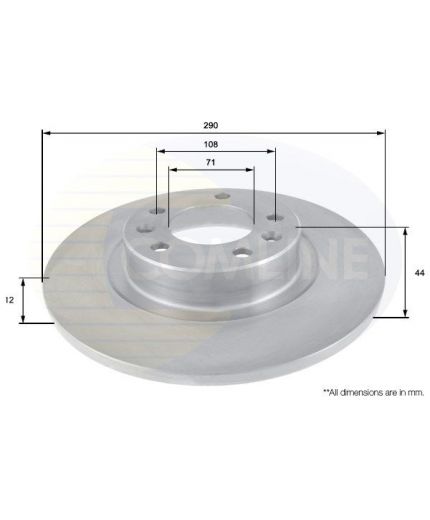 COMLINE Тормозной диск с покрытием