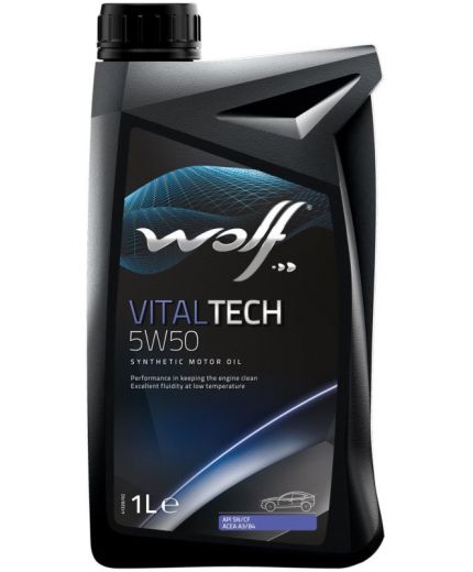 Моторное масло WOLF VitalTech 5W-50 1л