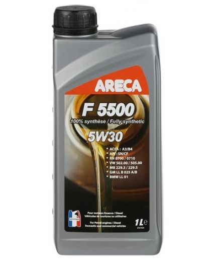Моторное масло ARECA F5500 5W-30 1л