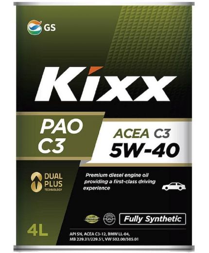 Моторное масло KIXX PAO C3 5W-40 4л