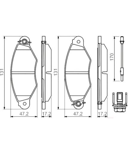 BOSCH Колодки дисковые
