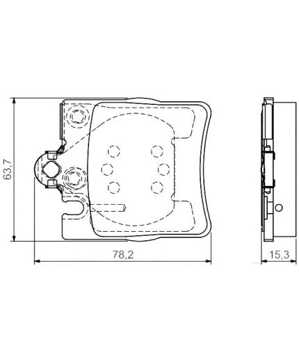 BOSCH Колодки дисковые