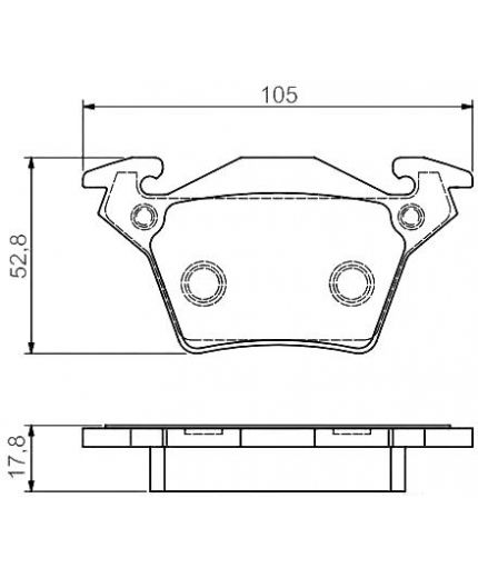 BOSCH Колодки дисковые