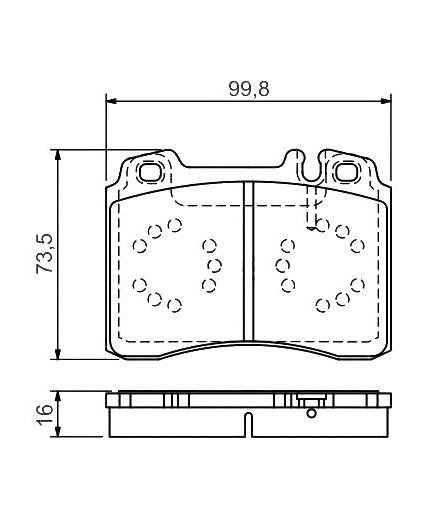 BOSCH Колодки дисковые