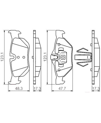 BOSCH Колодки дисковые