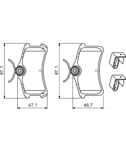 BOSCH Колодки дисковые