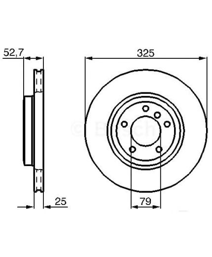 BOSCH Тормозной диск
