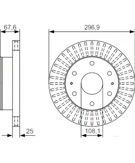BOSCH Тормозной диск