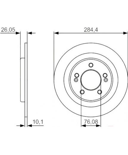 BOSCH Тормозной диск