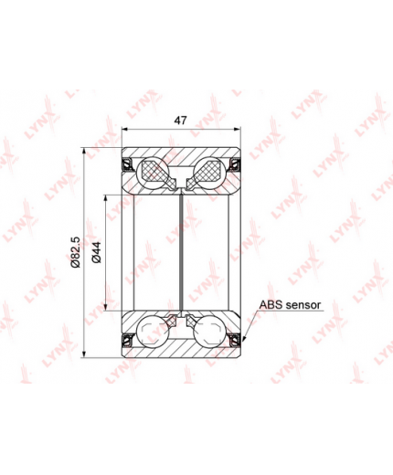 Lynxauto Подшипник ступицы комплект