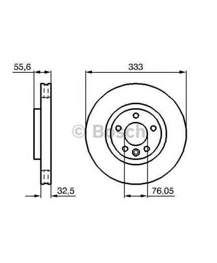 BOSCH Тормозной диск