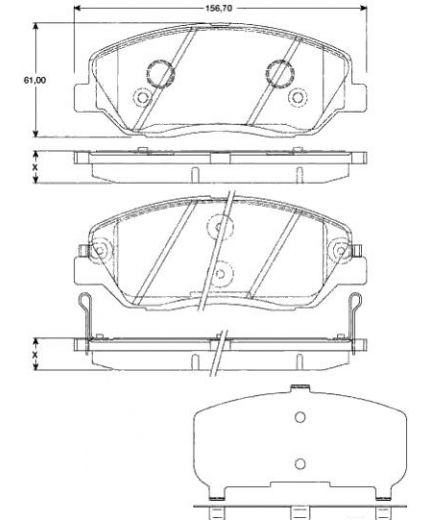 TRW Колодки дисковые передние
