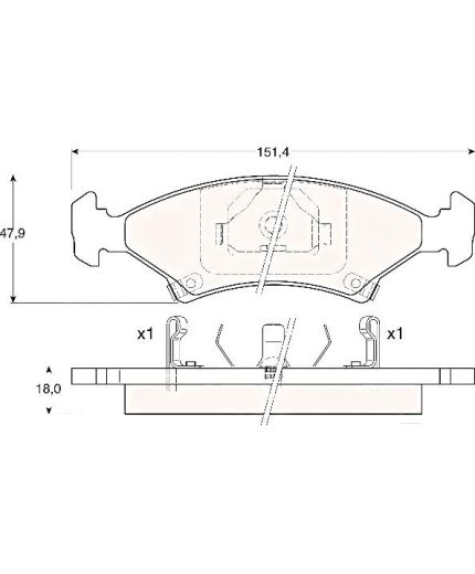 TRW Колодки дисковые