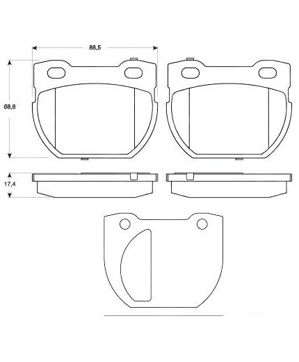 TRW Колодки дисковые задние