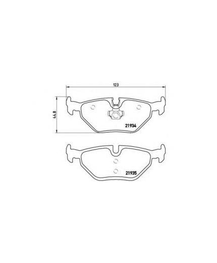 BREMBO Колодки дисковые задние