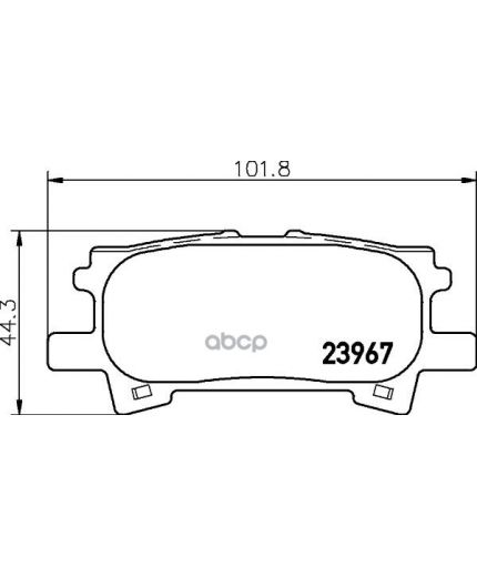 NISSHINBO Колодки дисковые задние