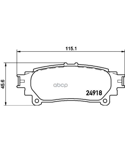 NISSHINBO Колодки дисковые задние