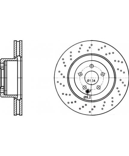ATE Тормозной диск передний