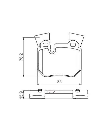 BOSCH Колодки дисковые
