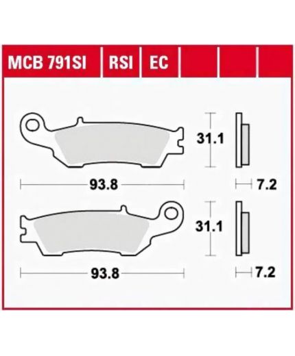 TRW Колодки дисковые передние