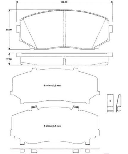 TRW Колодки дисковые передние