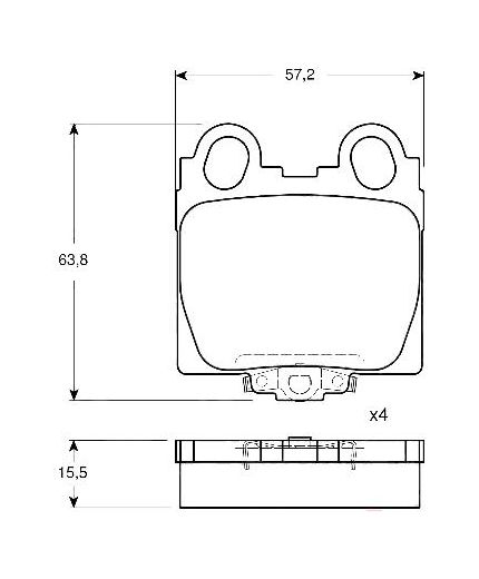 TRW Колодки дисковые задние Фото 2
