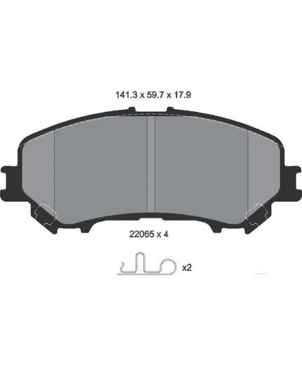 Textar Колодки дисковые передние