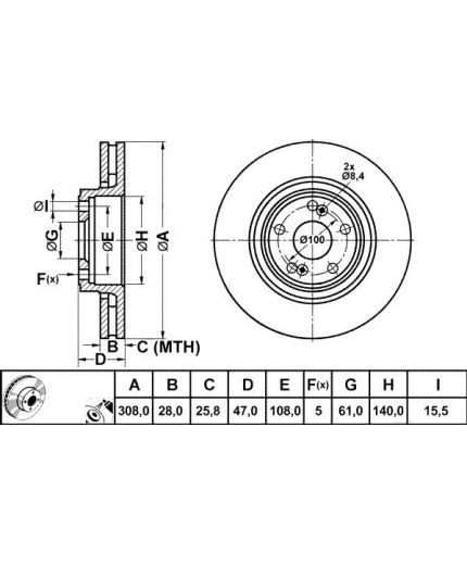 ATE Тормозной диск