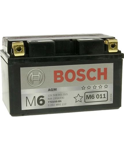BOSCH MOBA AGM M6 12V (8 А/ч) 150A (YTZ10S-4/YTZ10S-BS) Фото 2