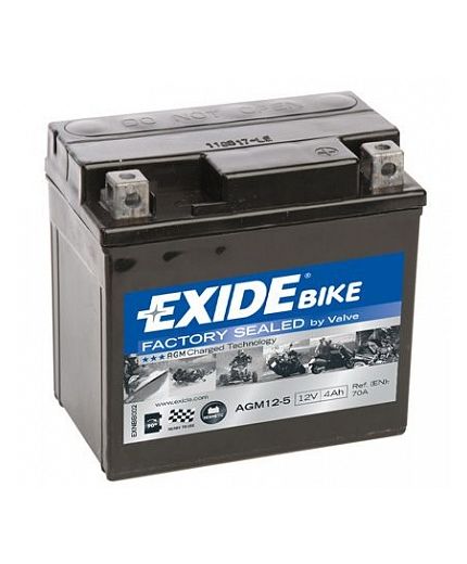 EXIDE Аккумулятор AGM12-5 евро (4 А/ч) 70A Фото 2