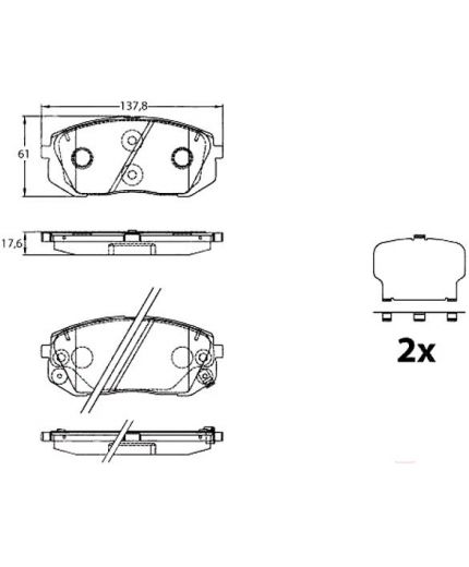 TRW Колодки дисковые передние