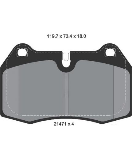 Textar Колодки дисковые передние