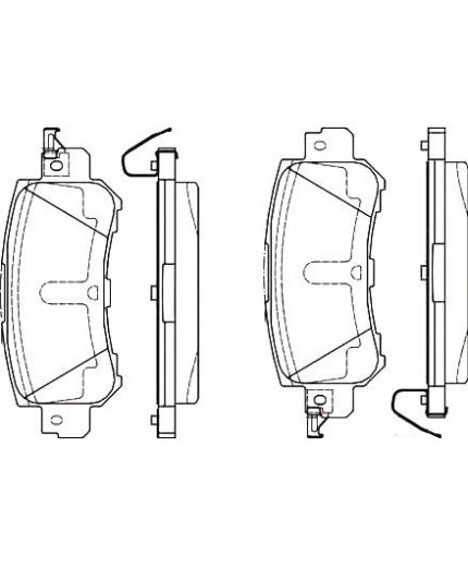 BOSCH Колодки дисковые задние