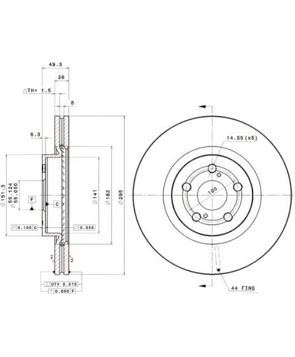 BREMBO Тормозной диск передний Фото 2
