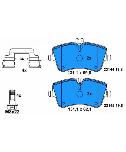 ATE Колодки дисковые